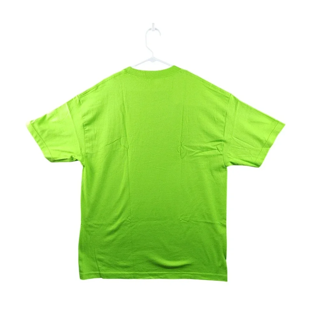 Round Two T Shirt XL Neon Green Graphic Logo Streetwear Short Sleeve Men's - Picture 3 of 8